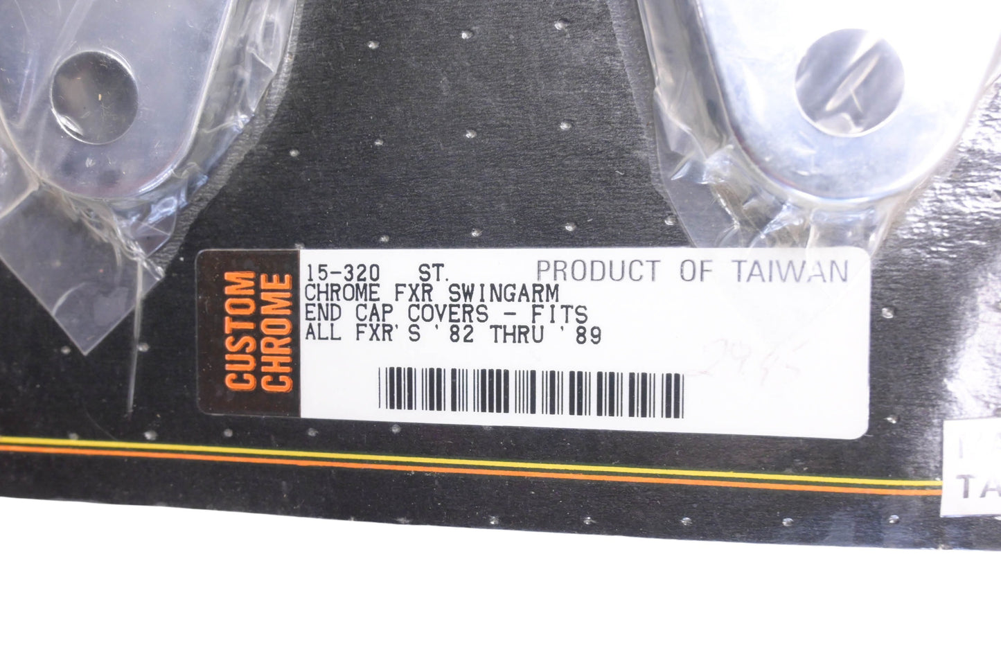 Custom Chrome 15-320 Chrome FXR Swingarm End Cap Kit NOS