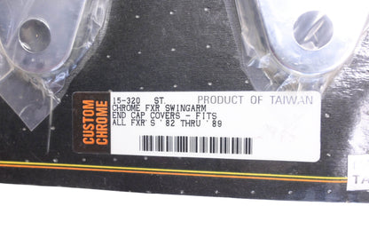 Custom Chrome 15-320 Chrome FXR Swingarm End Cap Kit NOS