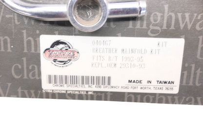 Chrome Specialties 040467, 29310-93 Manifold Breather Kit NOS
