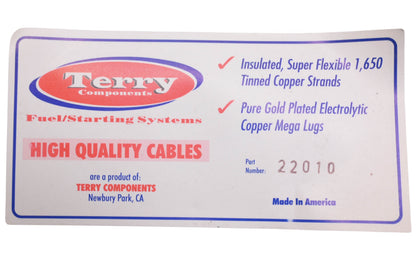 Terry 22010 Battery Cable Kit NOS