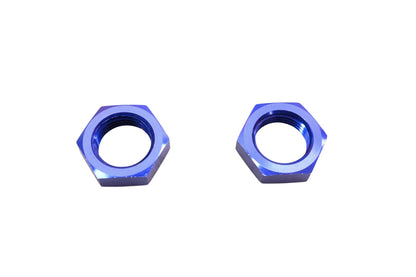Jegs 100293 Blue Bulkhead Nuts Qty 2 NOS