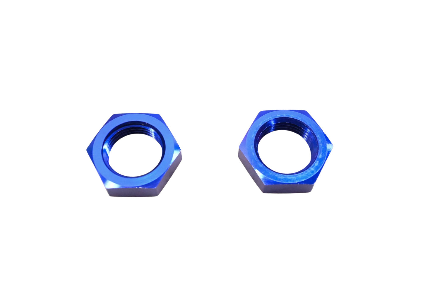 Jegs 100293 Blue Bulkhead Nuts Qty 2 NOS