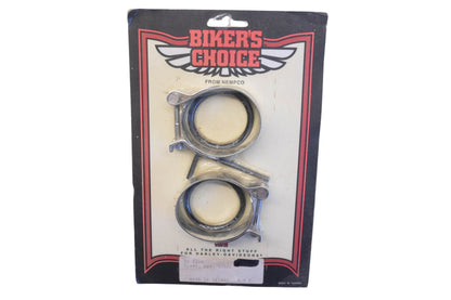 Biker's Choice 49-3306 Steel Chrome Clamp Kit NOS