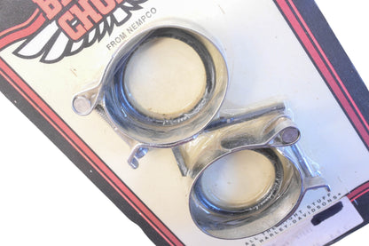 Biker's Choice 49-3306 Steel Chrome Clamp Kit NOS