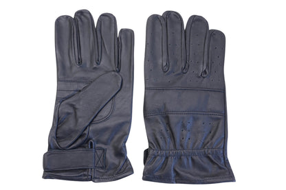 Custom Chrome 10-446, 10446 Large Short Gauntlet Leather Gloves NOS