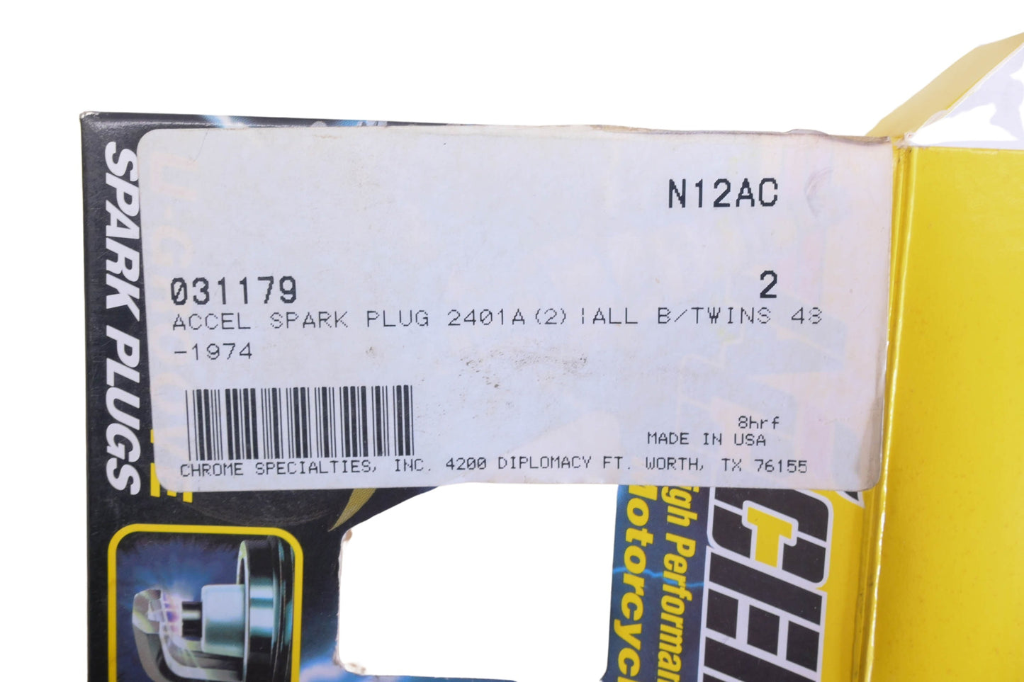 Accel 2401A, 031179 138 Spark Plugs NOS