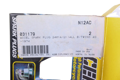 Accel 2401A, 031179 138 Spark Plugs NOS
