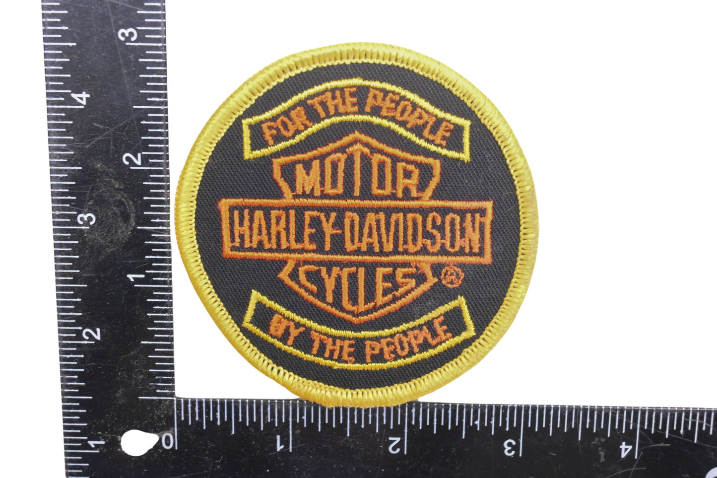 New OEM Harley Davidson MS024-12 For The People By The People' Iron On Patch NOS