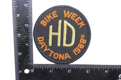 New OEM Harley Davidson MS024-13 1988 Daytona Bike Week' Iron On Patch NOS