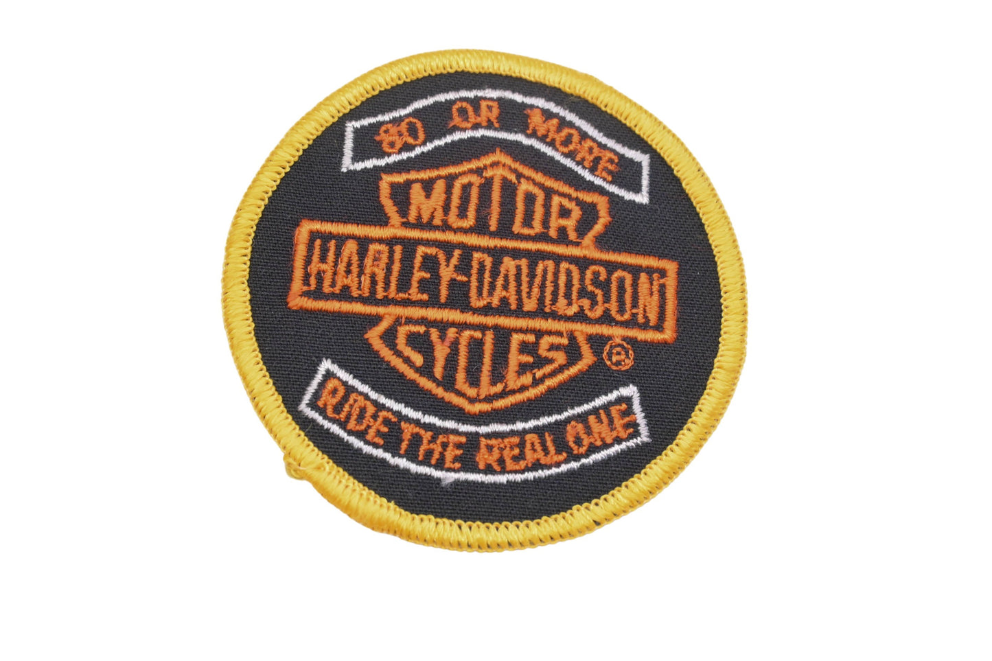 New OEM Harley Davidson MS024-14 80 Or More Ride The Real One' Iron On Patch NOS