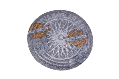 New OEM Harley Davidson MS024-15 Harley Davidson' Wheel Spoke Logo Iron On Patch NOS
