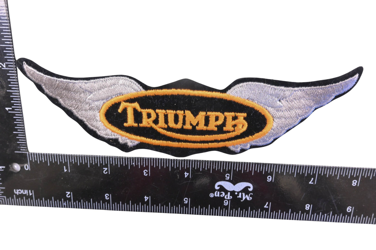Aftermarket MS024-22 Triumph' Wing Iron On Patch NOS