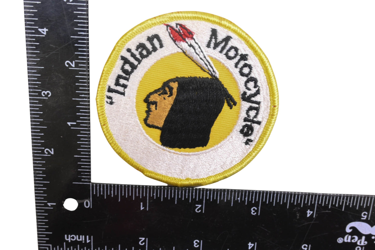 Aftermarket MS024-24 Indian Motorcycle Logo Iron On Patch NOS