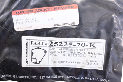 James Gaskets 25225-70-K, 04-5168 Cam Gear Change Gasket Kit NOS