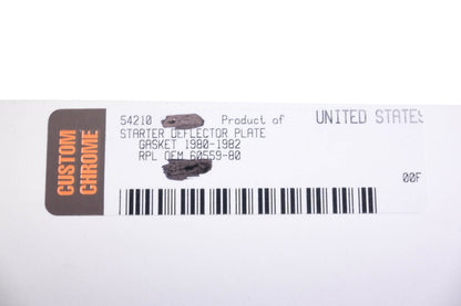 Custom Chrome 54210, 60559-80 Starter Deflector Plates Qty 2 NOS