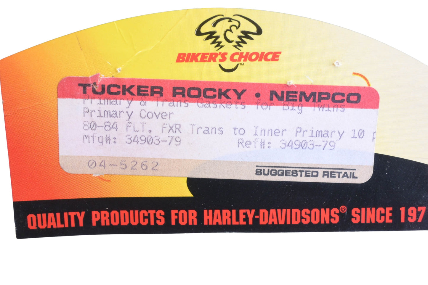 Tucker Rocky 34903-79, 04-5262 Primary Gaskets Qty 2 NOS