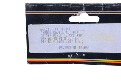Custom Chrome 64-041, 7987, 511 Chrome Castle Nut Kit NOS