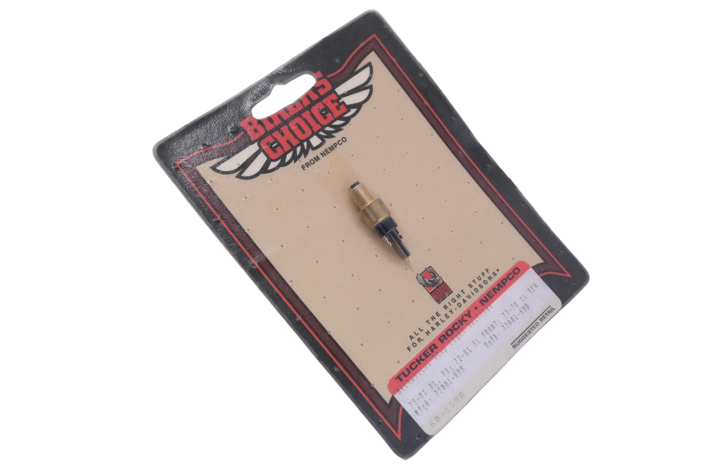 Tucker Rocky 60-1586, 72001-69B Biker's Choice Mechanical Stop Light Switch NOS