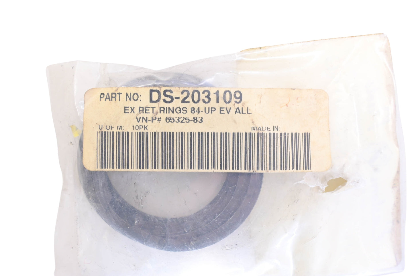 Eastern Parts DS203109, 65325-83 Retaining Rings Qty 2 NOS