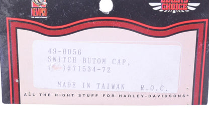 Biker's Choice 49-0056, 71534-72 Switch Button Caps Qty 5 NOS