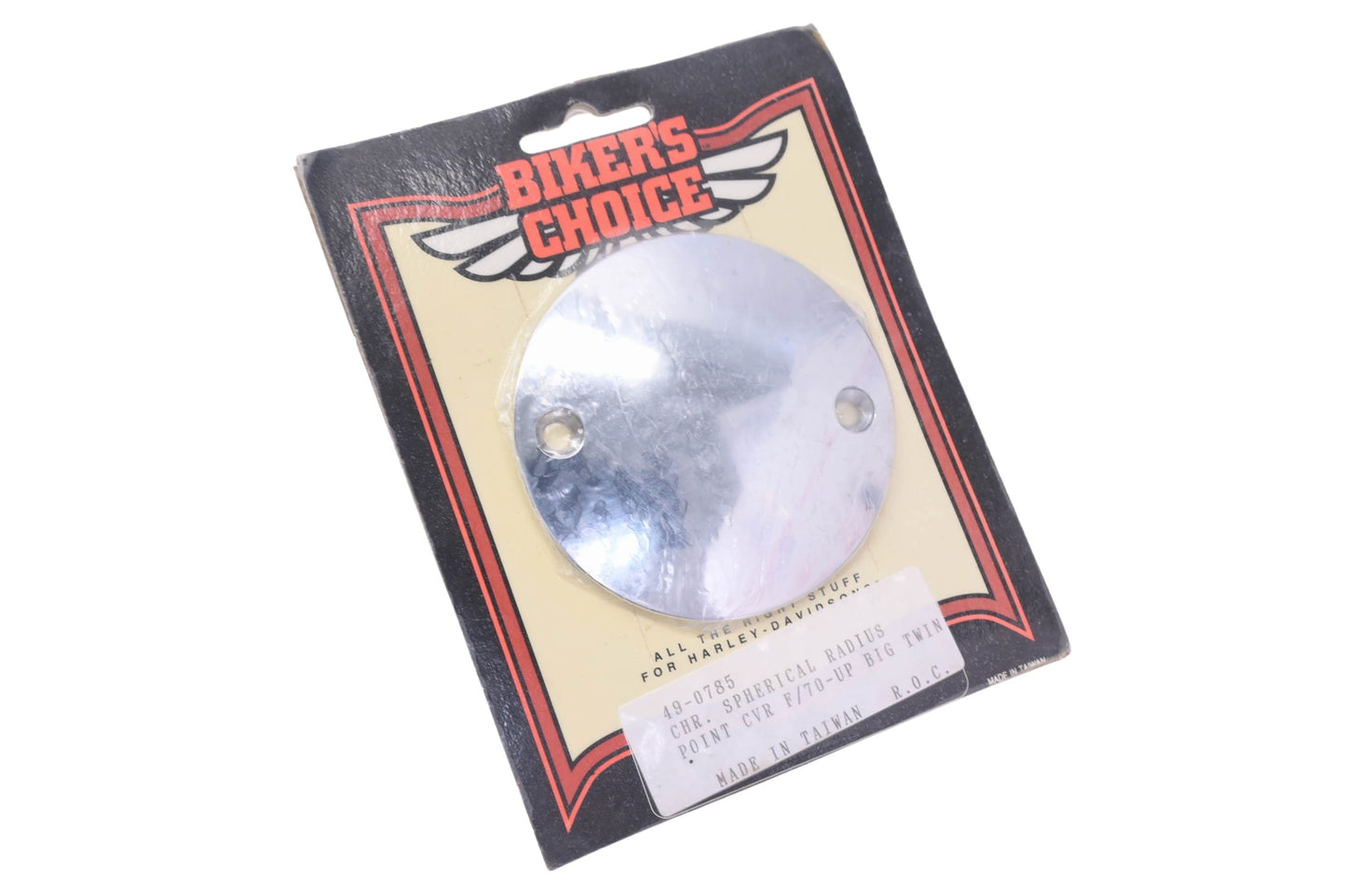 Biker's Choice 49-0785 Chrome Radius Point Cover NOS