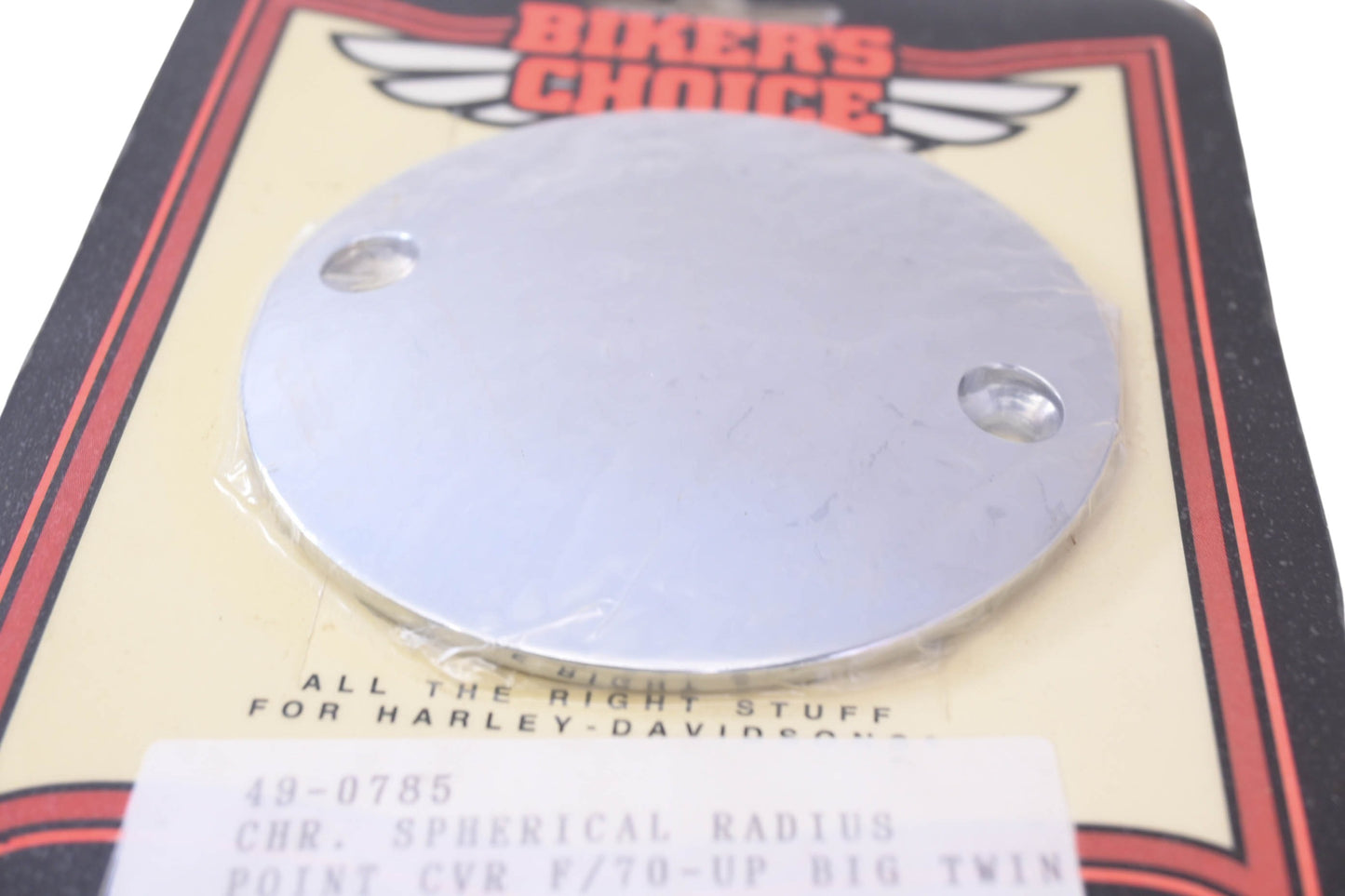 Biker's Choice 49-0785 Chrome Radius Point Cover NOS