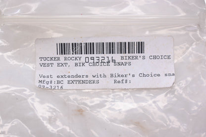 Tucker Rocky 09-3216, 093216 Biker's Choice Vest Extender Snaps NOS