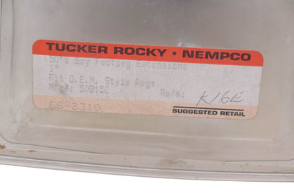 Tucker Rocky 66-3310, 50B152 50's Boy Footpeg Extension Kit NOS