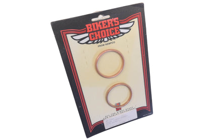 Biker's Choice 49-1252 Copper Exhaust Pipe Gasket Set NOS