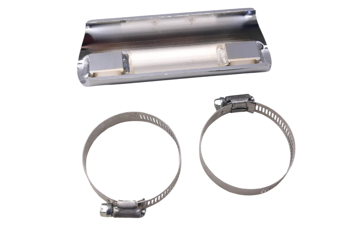 Custom Chrome 78-387 Value Line Chrome Billet Heat Shield 6'' Ball Milled Kit NOS