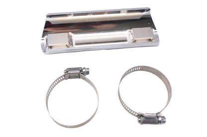 Custom Chrome 78-390 Chrome Billet Heat Shield 6'' Flamed Kit NOS