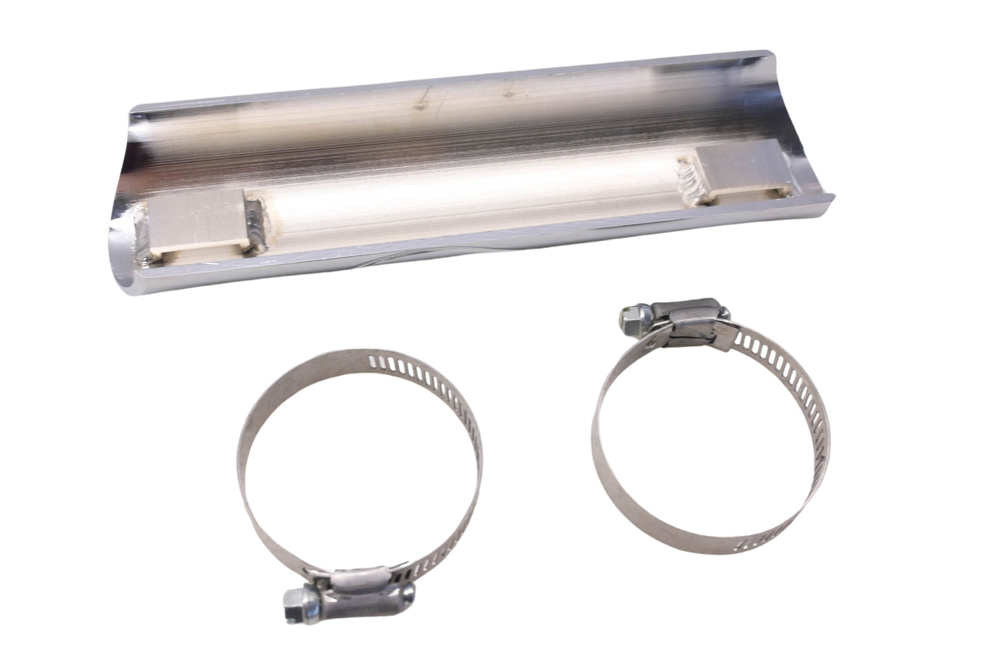 Custom Chrome 78-391 Value Line Chrome Billet Heat Shield 8'' Ball Flamed Kit NOS
