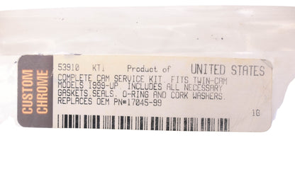 Custom Chrome 53910, 17045-99 Cam Service Kit NOS