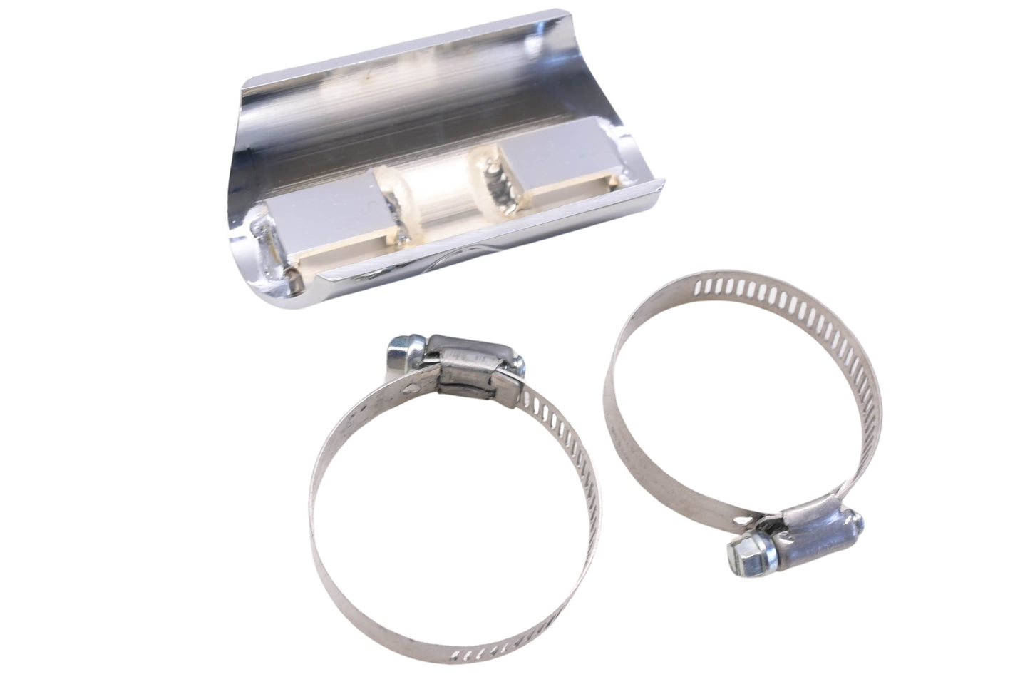 Custom Chrome 78-389 Chrome Billet Heat Shield 4'' Flamed Kit NOS