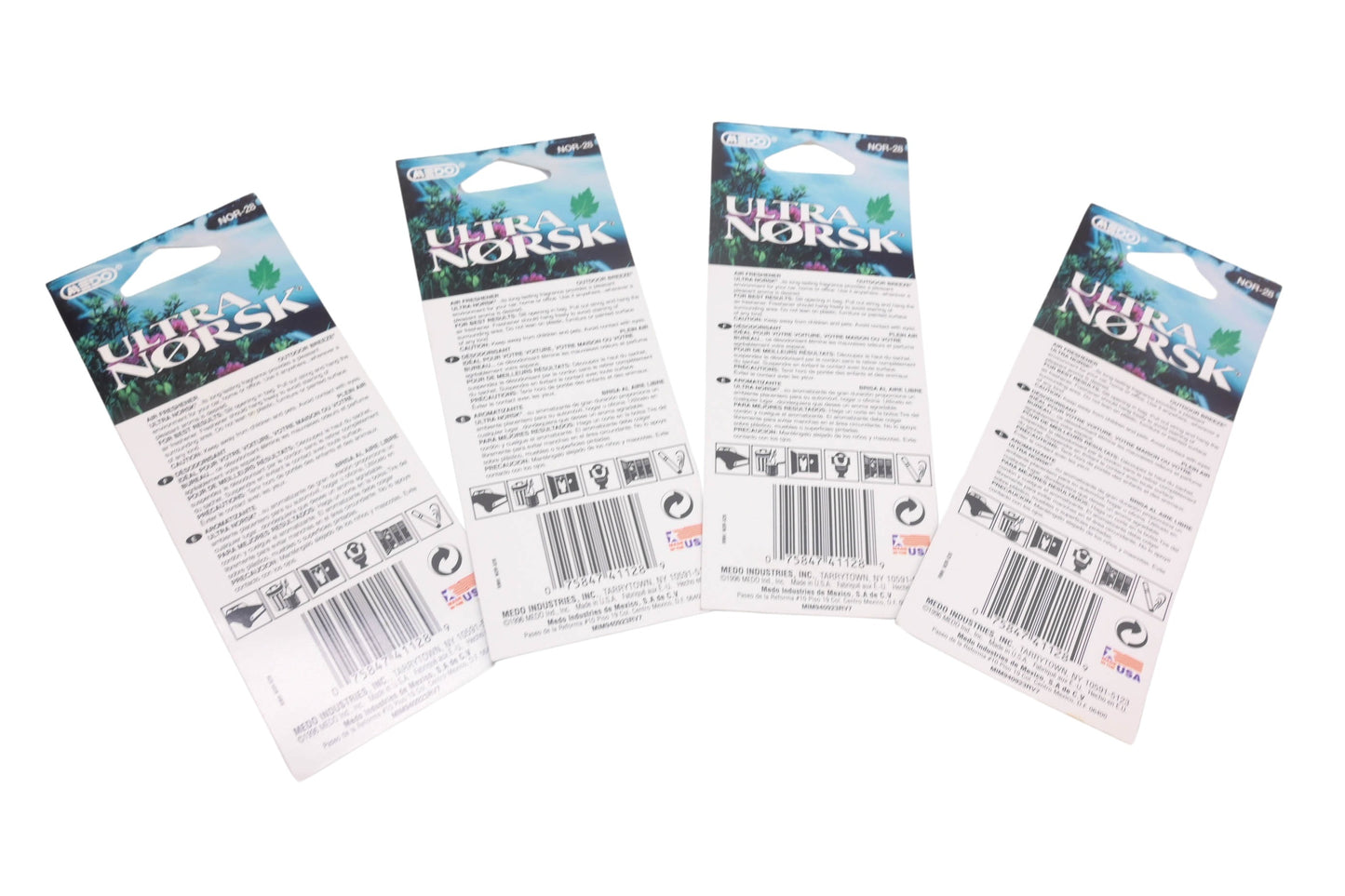 Medo NOR-28 Ultra Norsk 'Outdoor Breeze' Air Fresheners Qty 4 NOS
