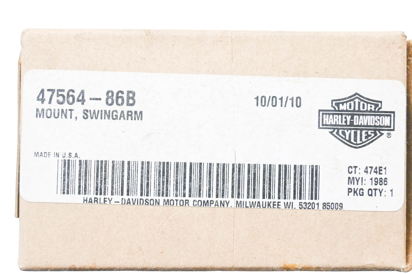 New OEM Harley-Davidson 47564-86B Swingarm Isolator Mount NOS