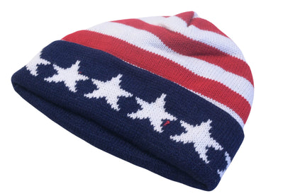 New York Hat & Cap Co. 11647 Stars & Stripes Beanie NOS