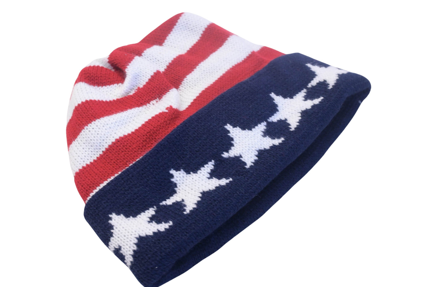 New York Hat & Cap Co. 11647 Stars & Stripes Beanie NOS