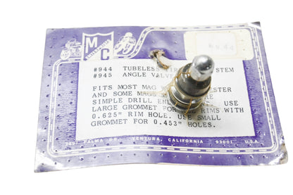 Chrome Specialties 150040, 944 Tubeless Tire Valve Stem NOS