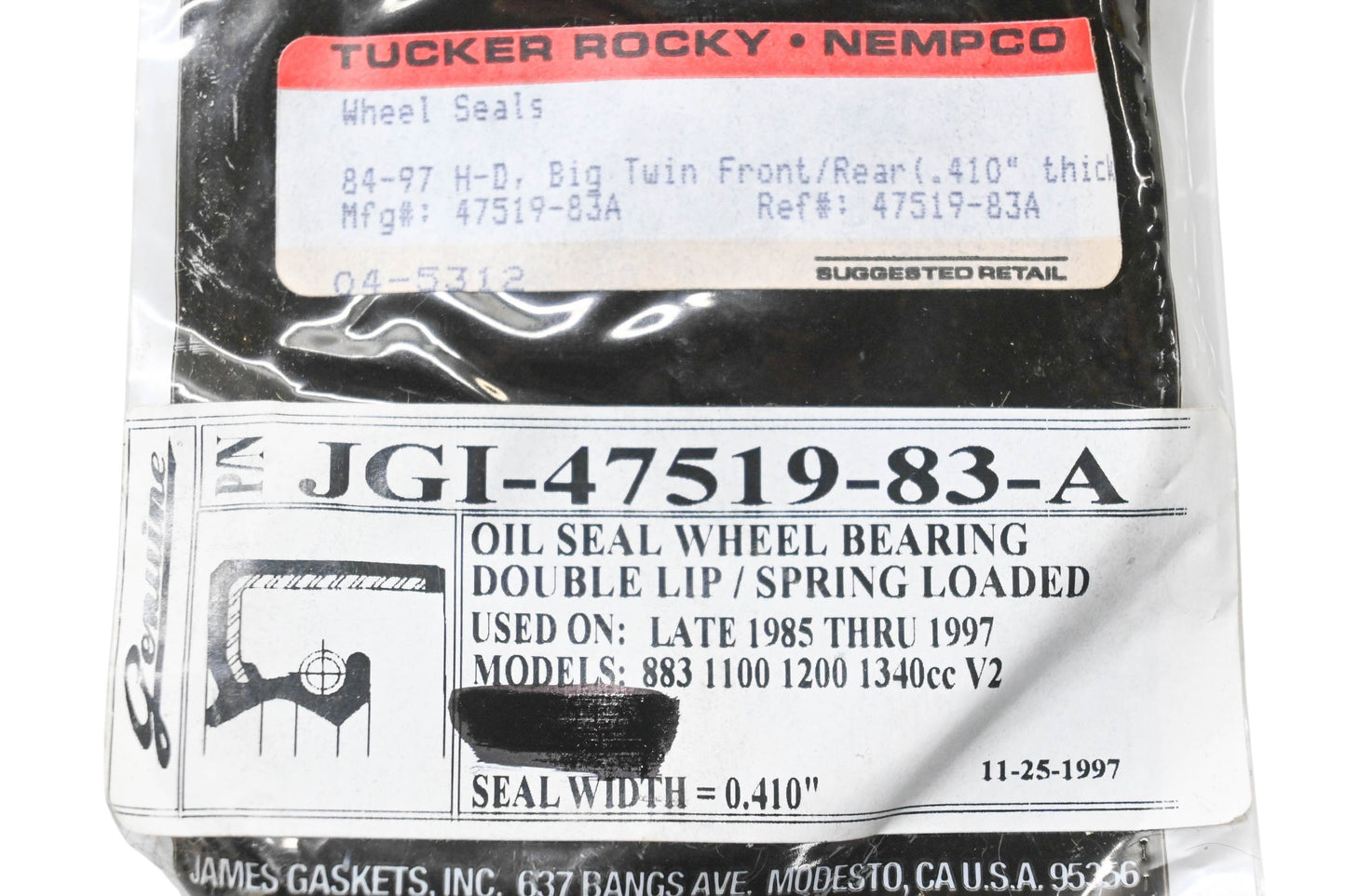 James Gaskets 47519-83-A, 47519-83A Oil Seal NOS
