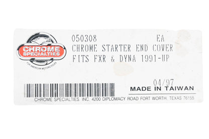 Chrome Specialties 050308 Chrome Starter End Cover NOS