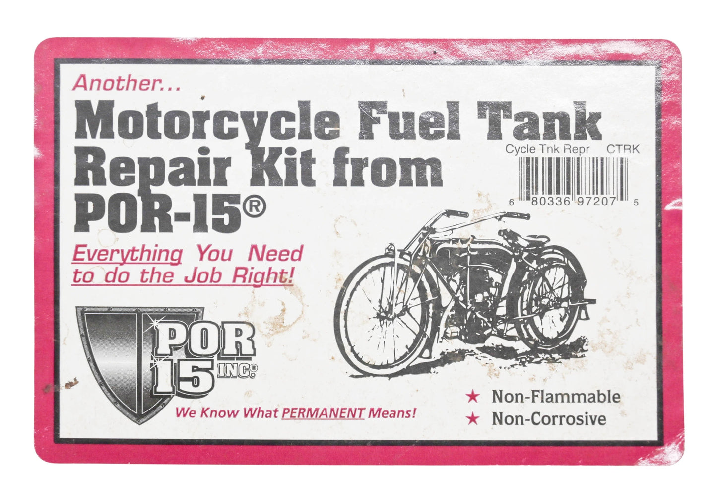POR-15 CTRK Motorcycle Fuel Tank Repair Kit NOS