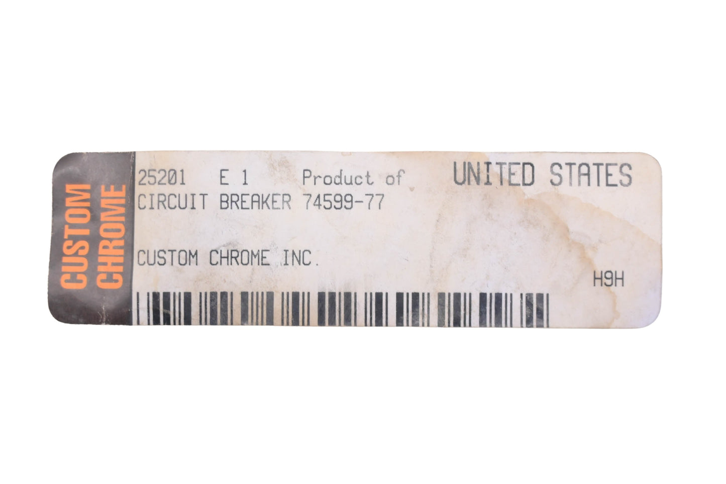 Custom Chrome 25201, 25-201, 74599-77 12V Circuit Breaker NOS
