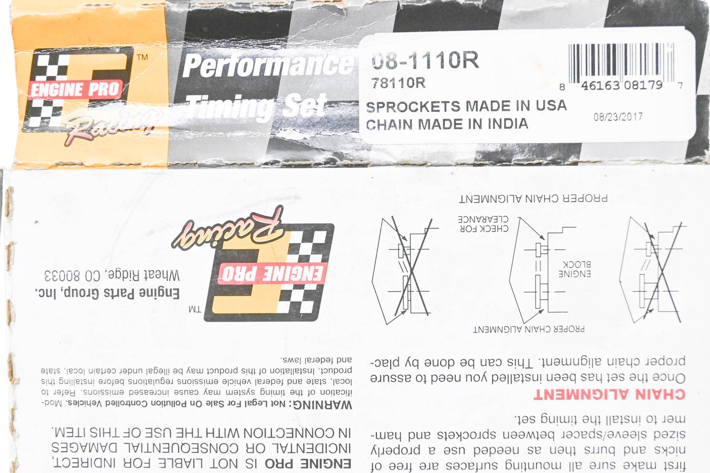 Engine Pro Racing 08-1110R, 78110R Performance Timing Kit NOS
