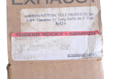 Samson A-119, 65-2133 1 3/4'' Diameter 10'' Long Baffle Kit NOS