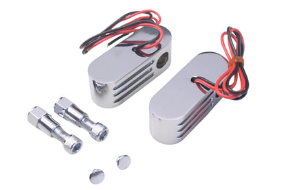 Custom Chrome 09-155, 09155 Dual Amber Marker Light Mirror Stem Mounting Kit NOS