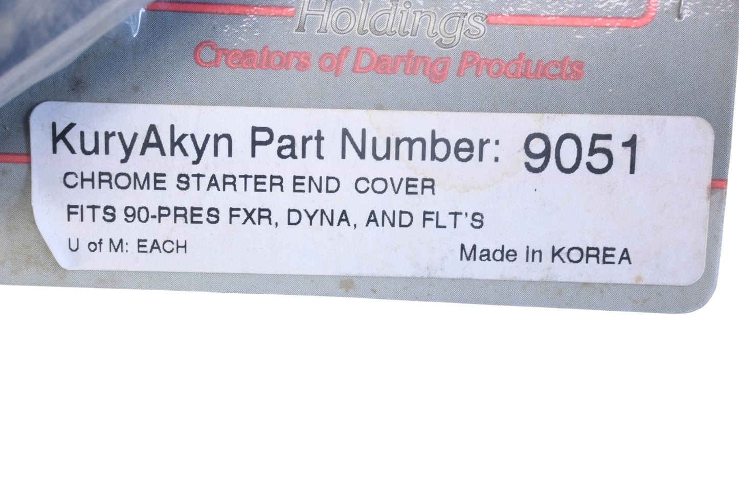 Kuryakyn 9051, 48241, 48-241 Chrome Starter End Cover NOS