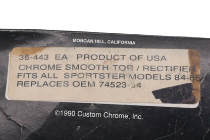 Custom Chrome 36-443, 74523-34, 155584 Smooth Chrome Rectifier NOS