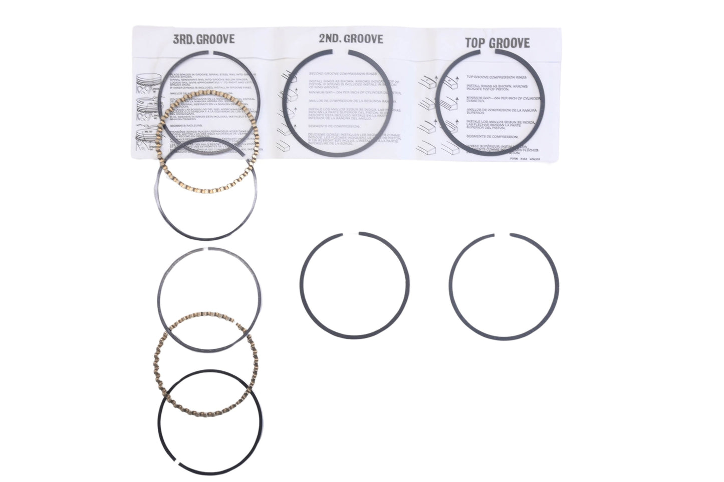 Hastings 6127 Piston Ring Kit NOS