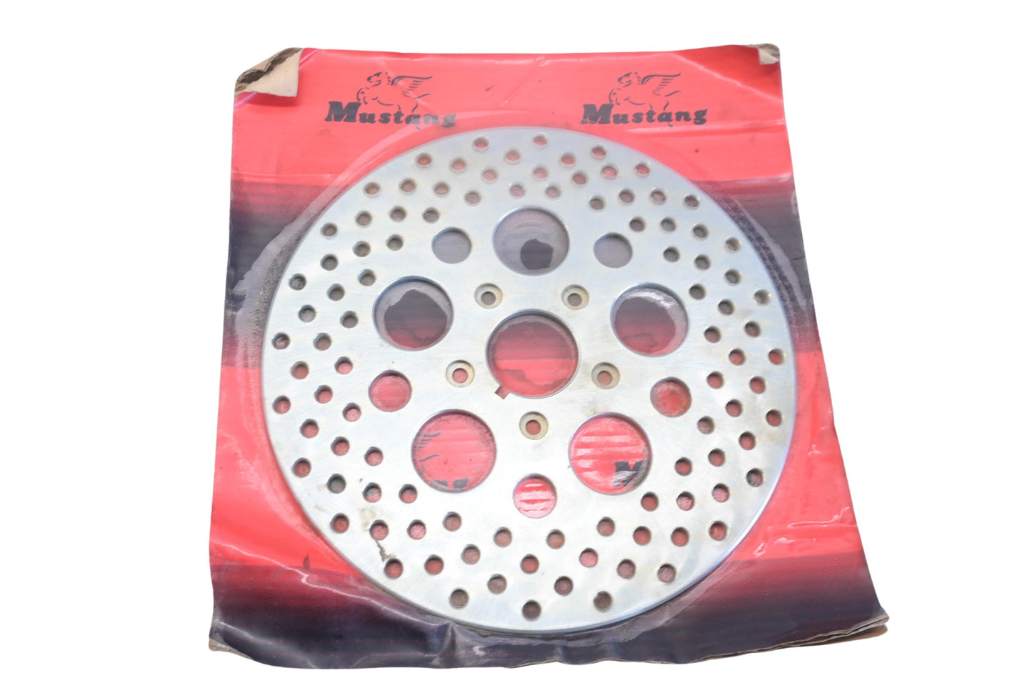 Mustang 32122 Drilled Rear Brake Rotor NOS